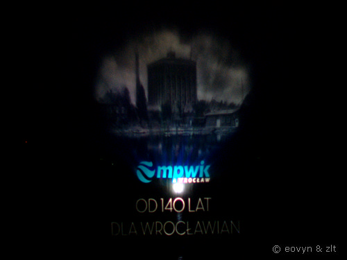 Fontanna Multimedialna - pokaz z okazji 140 lat MPWiK