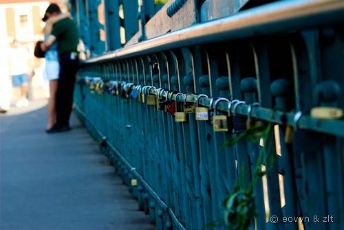 Kłódki na Moście Tumskim